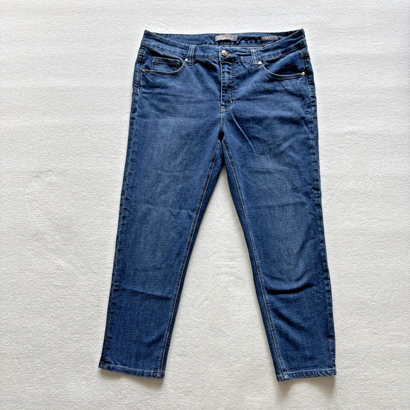 Melissa McCarthy Denim - Melissa McCarthy Seven7 Jeans Women 18 Straight Blue Denim Plus Size Stretch